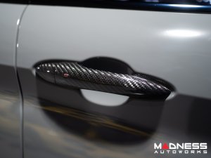 Alfa Romeo Giulia Exterior Door Handle Cover Set - Carbon Fiber